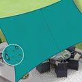 LOVE STORY Rectangle 6'x15' Waterproof Sun Shade Sail Canopy UV Block for Outdoor Patio Backyard Carport,Turquoise Blue(We Make Custom Size)