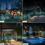 Solar Garden Lights Outdoor Waterproof, 2 Pack 120 LED Solar Firework Lights Decorative Garden Décor Outside for Flowerbed Pathway Party Halloween Christmas Decorations, Green + Purple