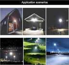 4Pack LED Flood Light Outdoor,100W LED Work Light 11000lmwith 6FT US Plug,IP66 Waterproof Exterior Security Lights,6000K Daylight White Outside Floodlights Slim Design for Playground Yard