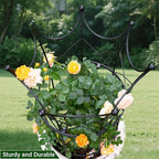 Trellis Obelisk Plant Support, Black Iron, 18.5 x 22.9 Inch