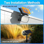 108 LED Solar Spot Lights Outdoor, Solar Lights Outdoor IP65 Waterproof, 3 Modes Solar Landscape Spotlights, Large Solar Powered Panel Lights for Garden Yard Pathway(Warm White/6 Pack)