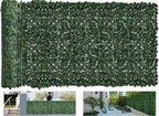 Faux Ivy Privacy Fence Screen Outdoor Expandable Artificial Greenery Roll Fake by Moeput