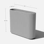 Veradek Demi Series Span Planter for Front Porch, Patio, Backyard | Durable Plastic-Stone Composite Material | Modern Décor for Shrubs, Flowers