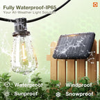 addlon 54 FT Solar String Lights Waterproof, Patio Lights Solar Powered - Image 2