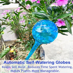 MOONSOUND 12pcs Plant Watering Globes - Automatic Plant Watering Bulbs for Indoor & Outdoor Potted Plants, Durable Plastic Garden Watering Devices
