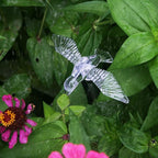 Solar Powered Outdoor Garden LED Light Color Charging Figurine Stake Landscape Light Waterproof Hummingbird Lawn Lamp for Sidewalk Terrace Pathway Walkway Driveway Yard & Lawn Decorations