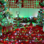 String Lights, 165 ft Red 500 LED Waterproof Outdoor