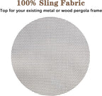 SCOCANOPY Replacement Sling Top for Rona Lowe's Allen + roth 10 ft x 10 ft Freestanding Pergola Sold at Lowe's, L-PG152PST-B (Size: 200" (L) x 103" (W)),Gray