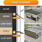 Artpuch Outdoor Pergola Shade Cover 17x22 FT Sun Shade Cloth with Grommets Mocha 90% UV Protection Canopy Patio Privacy Screen (Customized Available)
