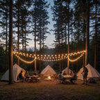 RTTY Classic Series 200FT Outdoor String Lights Expandable System with 74 G40 Bulbs (2x100FT) - for Sprawling Properties, Large Commercial Patios, or Dual-Zone Backyard & Event Lighting