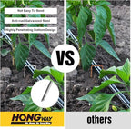 HongWay 120 Pack 12 Inch Landscape Staples, Garden Stakes 11 Gauge Galvanized Ground Staples Lawn Yard Tent Fence Stakes Landscaping Fabric Pins for Gardening Secure Outdoor Decorations