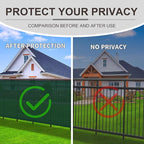 LOVE STORY Custom Size 3'x28' Dark Green Balcony Privacy Screen,UV Block Privacy Fence Screen,90% Shield for Outdoor Pool Garden Apartment Railing