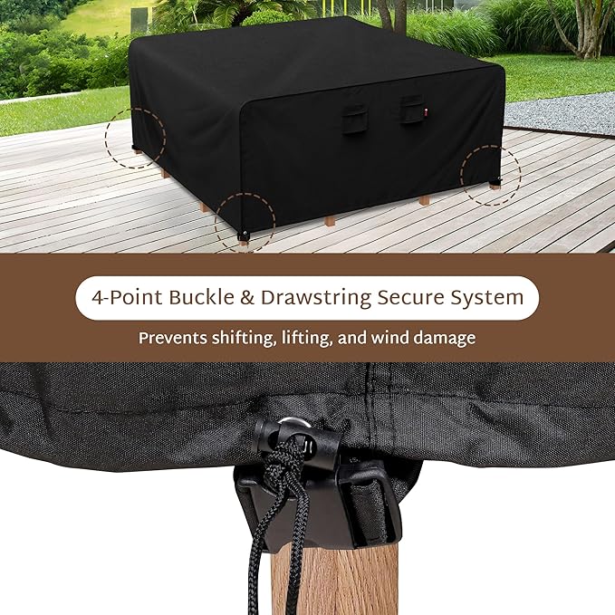 iBirdie Outdoor Patio Furniture Set Covers 100 x 100 inch Waterproof - Image 5