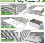 2 Pack Tall 6x3FT Raised Beds for Gardening, Corrugated Galvanized Steel Raised Garden Bed, Outdoor Metal Above Ground Garden Bed for Vegetables and Flowers(Rectangular)