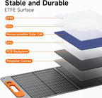 120W Portable Solar Panel for Power Station, 24% High Efficiency ETFE Foldable - Image 7