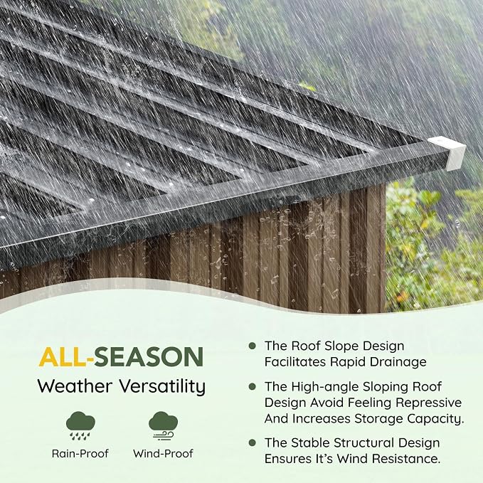5x3FT Outdoor Steel Storage Shed - Image 7