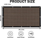Sun Shade Cloth with Grommets – Mocha-3x6FT