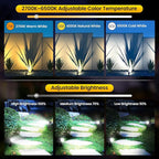 LED Landscape Lighting Kit Landscaping Lights with Remote Control Dimmable IP66 Waterproof 2700-6500K Spot Lights for Outdoor Garden Lawn Patio Yard with US Plug 12 Pack