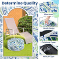 Ottoman Pouf, Inflatable Waterproof Cloth, 2-Pack with Air Pump