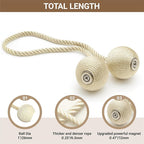 Hion Magnetic Curtain Tiebacks Beige 2pcs, Curtain Tiebacks Buckles Holdbacks Holders Hooks Clip for Home Bedroom Office Decorative Curtain