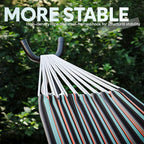 Hammock with Stand for Outside, 600lbs Portable Hammock with Carrying Bag for 2-Person Outside Patio, Heavy Duty, Easy Assembly
