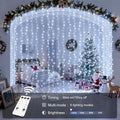 Curtain String Lights 900 LED Cool White Outdoor Waterproof 9.5 x 29.5 ft