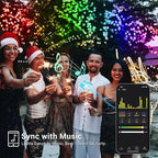 Brizled Smart String Lights, 196ft 600 LED Smart WiFi Color Changing Fairy Lights App Controlled, RGB Christmas Lights Clear Wire Work with Alexa & Google Home for Halloween Indoor Outdoor Tree Decor