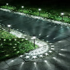 Super Bright Solar Lights Outdoor Waterproof-10 Pack, Dusk to Dawn Up to 12 Hrs Solar Powered Outdoor Pathway Garden Lights Auto On/Off, LED Landscape Lighting Decorative for Walkway Patio Yard