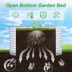 AHEONLAR 2 Pack 3x3x3ft Round Galvanized Raised Garden Bed Outdoor Metal Planter Bed Box for Vegetables Gardening