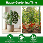 WAENLIR 16 Inch 24 Pack Extendable Garden Stakes Kit, DIY 4ft 5ft 6ft 7ft 8ft Plant Support Stakes with Connectors and Clips, Plastic Coated Metal Sticks for Tomato Indoor Outdoor