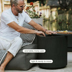 Veradek Outdoor Cooler Side Table - 2 in 1 - Designed for use as Outdoor Side Table, Patio Decor and Ice Chest