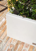 Veradek Block Series Long Box Planter - Large Rectangular Planter for Indoor or Outdoor Patio/Porch | Durable All-Weather Use with Drainage Holes | Modern Décor for Tall Plants, Flowers or Shrubs