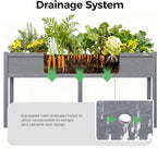 TT Nature HDPE Raised Garden Bed with Legs, Outdoor Elevated Planter Box for Vegetables, Herbs & Flowers, Weather-Resistant Raised Garden Beds for Patio, Balcony & Backyard Gardening
