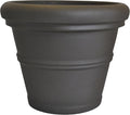 Tusco Products RR36ES Classic Rolled Rim Garden Planter, 36", Espresso