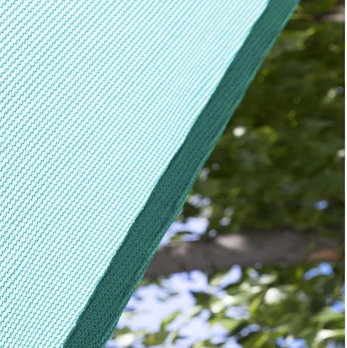 Amgo Custom Size 15' x 16' x 21.9' Turquoise Triangle Sun Shade Sail UPF50+ AGTAPRT12, Order to Make Canopy Awning, 95% UV Blockage, Water & Air Permeable, Commercial Standard (We Customize)