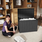 45 Gallon Deck Box, Resin Outdoor Storage Box - Image 7