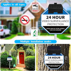 OOSSXX Solar Power Deck LED Light Clip-On Yard Security Sign Spotlight (Large Capacity Battery, Max14 Hours Working)