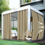 HolidayIdeas Outdoor Curtains for Patio Waterproof-4 Panels Windproof by HolidayIdeas