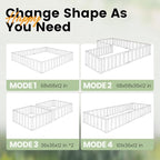 KING BIRD Raised Garden Bed 101" x 36" x 12" 4 Installation Methods for DIY Galvanized Steel Metal Planter Kit Box with 2 Pairs of Gloves (Dark Grey)
