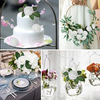 Artificial Flowers, 100 Pcs White Foam Roses with Thin Wire Stems