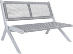 SAFAVIEH Outdoor Collection Kobina Grey Acacia Wood/Grey Rope Foldable Bench (Fully Assembled)