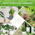 4 Pcs Small Metal Trellis for Potted Plants,Gold Trellis for Climbing Plants Indoor,Small Trellis for Potted Plants Support Stake House Plant Trellis for Garden Potted Plant,Hoya,Pothos,Flower