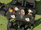 GREENVINES Outdoor Dining Chair | HDPE | Patio Chairs | All-Weather | Black