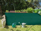 Plant & Plot Galvanized Raised Garden Beds Outdoor // 8×2×2 ft Planter Raised Beds for Gardening, Vegetables, Flowers // Large Metal Garden Box (Dark Green) // Patented Tool-Free Design