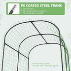 DoCred Tall Garden Arch Trellis for Climbing Plants, 83 Inch Tall Metal Plant Support Trellis Archway for Climbing Vine Vegetable/Fruit/Flower Outdoor Yard Lawn Garden Arch Tunnel Trellis