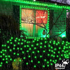 String Lights, 500 LED, 165ft Green, IP44 Waterproof Outdoor Use