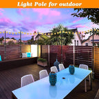 10 Pack String Light Poles,10 Ft Light Poles for Outside String Lights,Outdoor Lights Pole with Fork,Metal Poles Stand for Patio Deck Backyard (10FT 4 Pack)