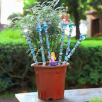Decorative Garden Stakes, 158 Piece DIY Fairy Wand Kit in Aqua
