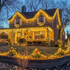String Lights, 168FT 600 LED Warm White with Remote and 8 Modes