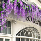 Artificial Flowers Wisteria Vines, 108 Pack, Purple Plastic